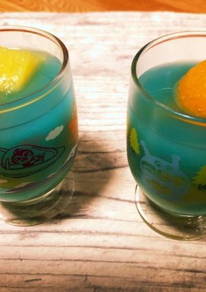ブルーハワイゼリー。隠し味にカルピス。-レシピのメイン写真