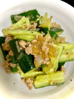 肉そぼろ叩き胡瓜-レシピのメイン写真