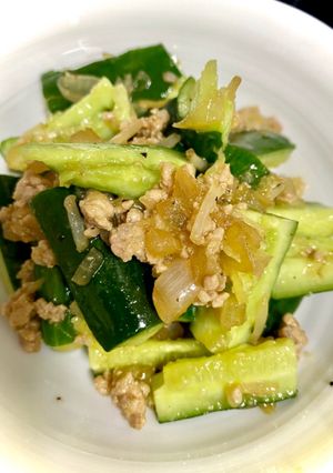 肉そぼろ叩き胡瓜-レシピのメイン写真