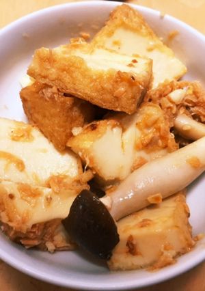 厚揚げと鮭のレモンポン酢バター焼き-レシピのメイン写真