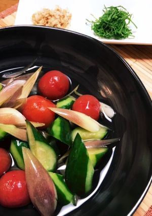 白だしで…*夏野菜のだし浸し*-レシピのメイン写真