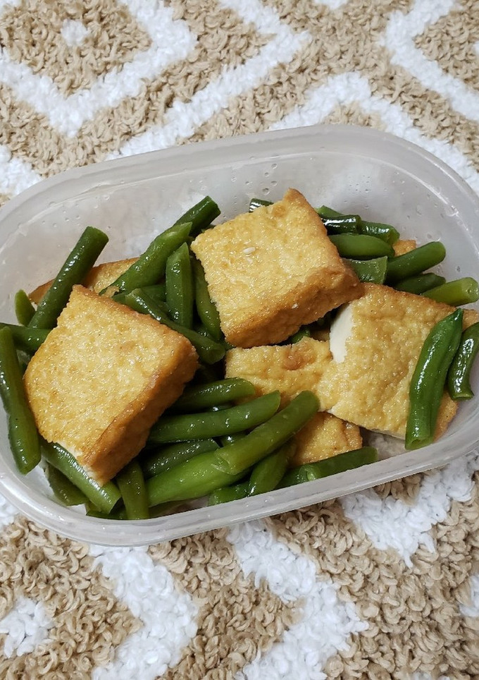 超簡単！厚揚げといんげんの炒め煮-レシピのメイン写真