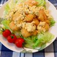 エビフライサラダタルタルソースかけ