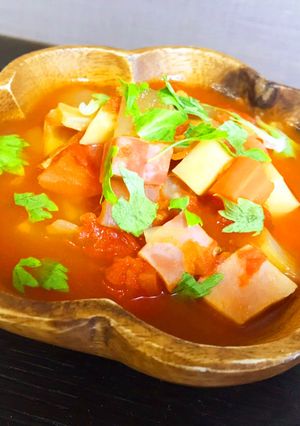たっぷり野菜の本格ミネストローネ-レシピのメイン写真
