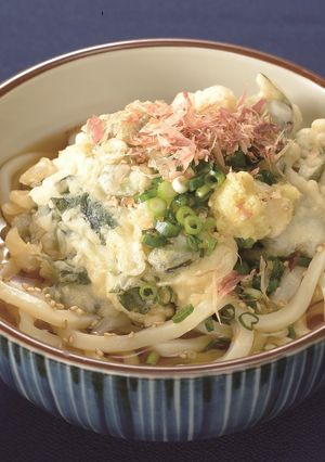 ぶっかけわかめかき揚げうどん-レシピのメイン写真