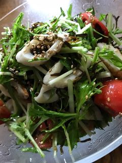 水菜とちくわの塩昆布和え-レシピのメイン写真