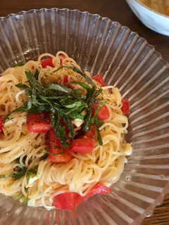和風冷製トマトパスタ-レシピのメイン写真