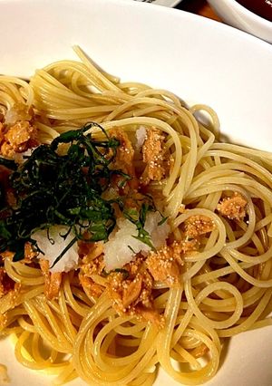 冷「めんツナかんかん」de和風パスタ-レシピのメイン写真