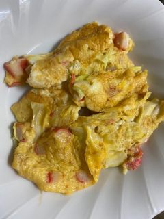 カニカマとキャベツの卵焼き-レシピのメイン写真