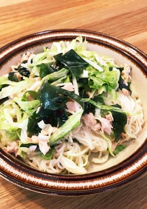 お好みドレッシングで食べるそーめんサラダ-レシピのメイン写真