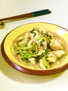 レンジで♪鶏胸肉とキャベツのごまみそ煮-レシピのメイン写真