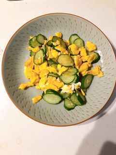 キュウリと卵炒め-レシピのメイン写真