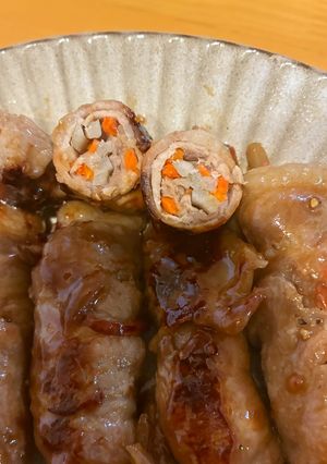 冷凍ごぼうにんじんで簡単肉巻き-レシピのメイン写真