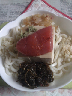 醤油うどん風冷しうどんV128〜明太冷奴-レシピのメイン写真
