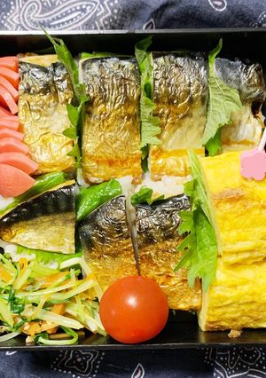 4/29ﾖｯﾁｬﾝ☆焼きサバ寿司弁当-レシピのメイン写真