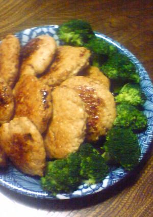 鶏ひき肉ハンバーグの蒲焼風-レシピのメイン写真