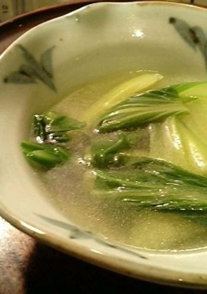 青梗菜の簡単韓国風スープ-レシピのメイン写真