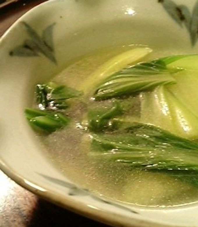 青梗菜の簡単韓国風スープ-レシピのメイン写真