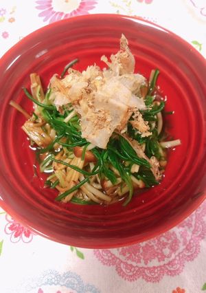 おかひじきと山茶茸のおひたし-レシピのメイン写真
