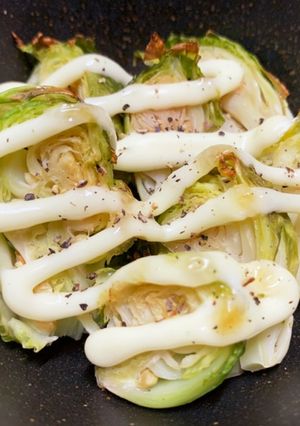 芽キャベツのマヨネーズ焼き＊-レシピのメイン写真