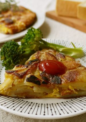 簡単♪スパニッシュオムレツ（チーズ入り）-レシピのメイン写真