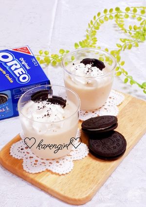 牛乳で♡オレオinバナナプリン♡-レシピのメイン写真