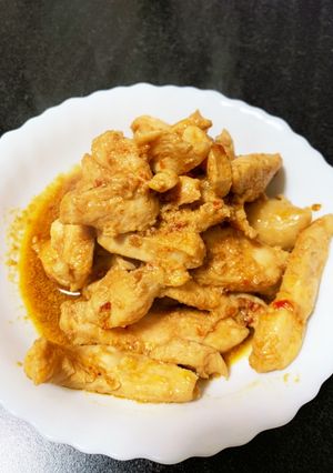 簡単！鶏ムネ肉のピリ辛炒め-レシピのメイン写真