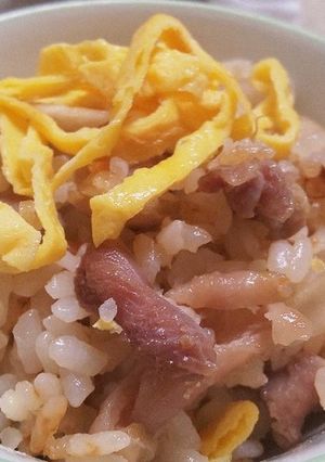 親鳥で☆ごぼうたっぷりの鶏ごぼう御飯♪-レシピのメイン写真