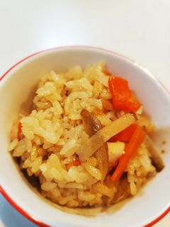鶏とごぼうの炊き込みご飯-レシピのメイン写真