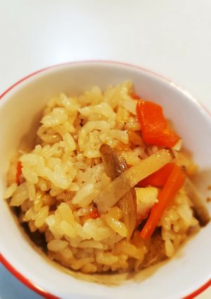 鶏とごぼうの炊き込みご飯-レシピのメイン写真