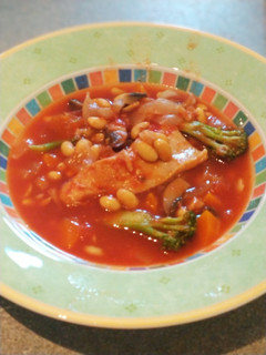 圧力鍋で簡単!白身魚と大豆のトマト煮込み-レシピのメイン写真