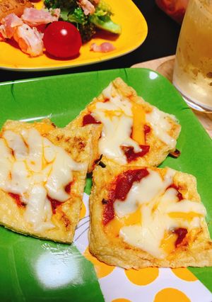 薄揚げピザ-レシピのメイン写真
