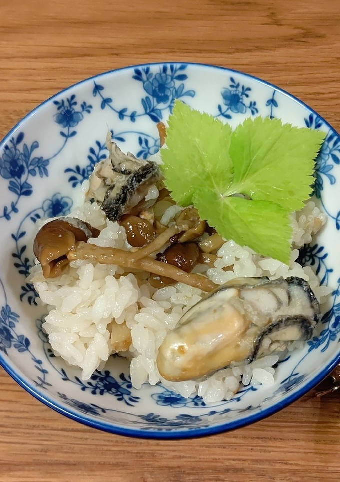 牡蠣となめこの炊き込みご飯-レシピのメイン写真