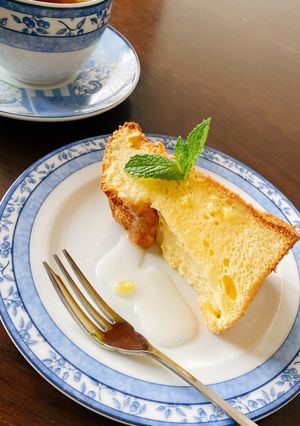 お家カフェ✨瀬戸内レモンたっぷりシフォン-レシピのメイン写真