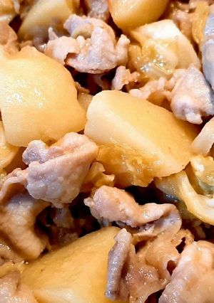 豚肉とじゃがいもの味噌バター炒め-レシピのメイン写真