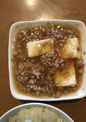 あったか美味しい！そぼろ揚出し豆腐-レシピのメイン写真