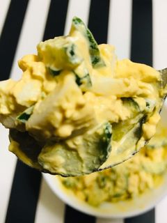 胡瓜とタマゴのサラダ 茹で卵は炊飯器で-レシピのメイン写真