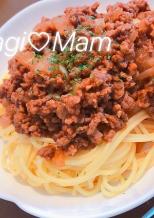 子供も大好き！簡単ミートスパゲティ-レシピのメイン写真