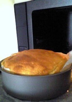 スライスチーズで♪簡単スフレチーズケーキ-レシピのメイン写真