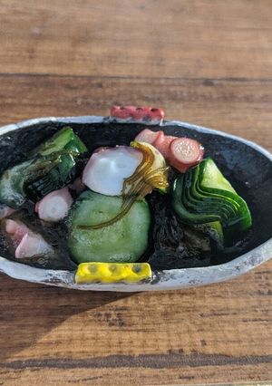 一人暮らしʕ·ᴥ·ʔたこの酢の物-レシピのメイン写真