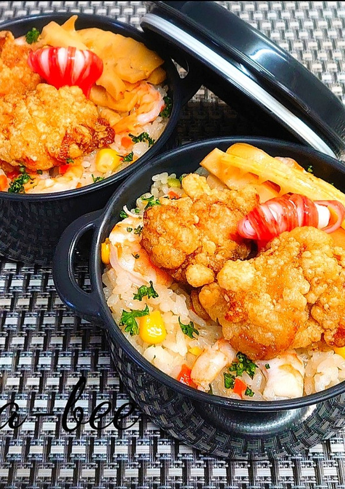 炊飯器で混ぜるだけ♪簡単激ウマ海老ピラフ-レシピのメイン写真