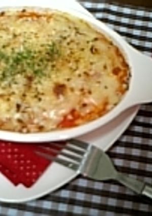 挽肉とミニトマトのポテトグラタン-レシピのメイン写真