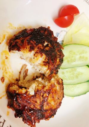 まさかのリメイク。冷麦が、ハンバーグ-レシピのメイン写真