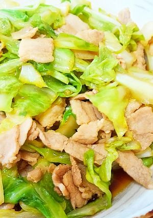 10分で★豚バラキャベツのオイスター炒め-レシピのメイン写真