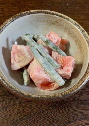 トマトとインゲンのマヨ・マスタードあえ-レシピのメイン写真