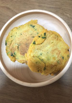 てづかみで☆お野菜たっぷりホットケーキ-レシピのメイン写真