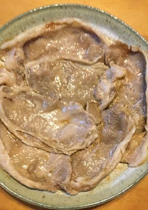レンジで豚のしょうが焼き(蒸し)-レシピのメイン写真
