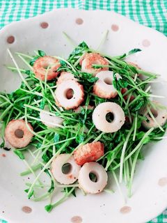 コスパ最強!豆苗とちくわのサッと炒め-レシピのメイン写真