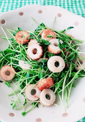 コスパ最強！豆苗とちくわのサッと炒め-レシピのメイン写真