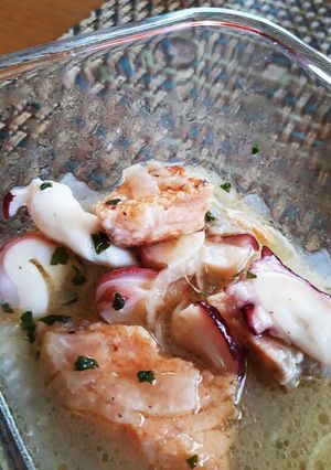 タコと焼きサーモンのマリネ-レシピのメイン写真